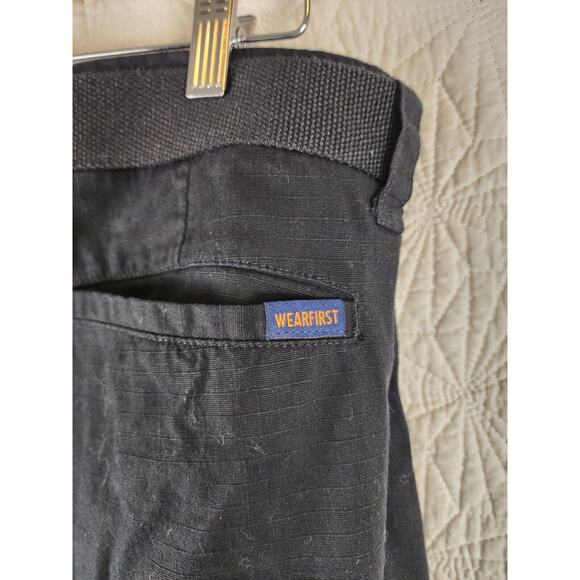 Wear first Mens Cargo Shorts Black Size 38 Gorpcore Outdoor - Picture 4 of 5